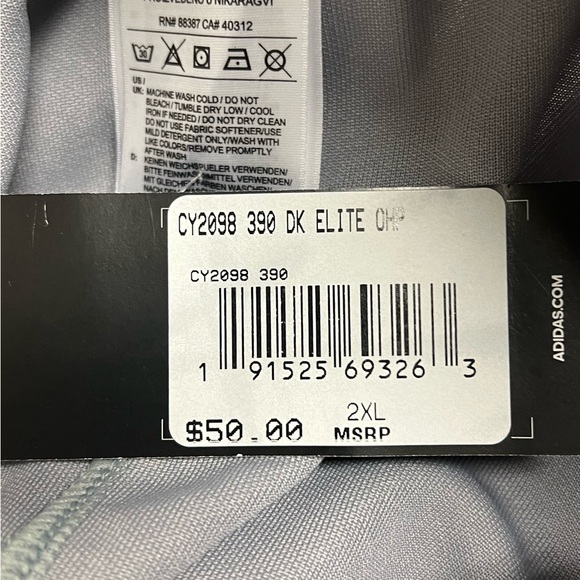 Adidas Men's Diamond King Elite Open Hem Baseball Pants Gray Size 2XL - Picture 12 of 12